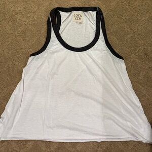 Chaser White and Black Tank Top